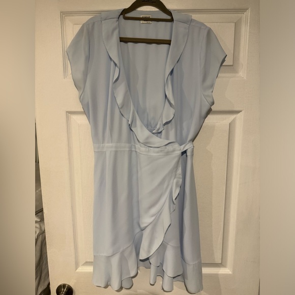 Aritzia- Sunday Best Wrap Ruffle Dress - Picture 3 of 5